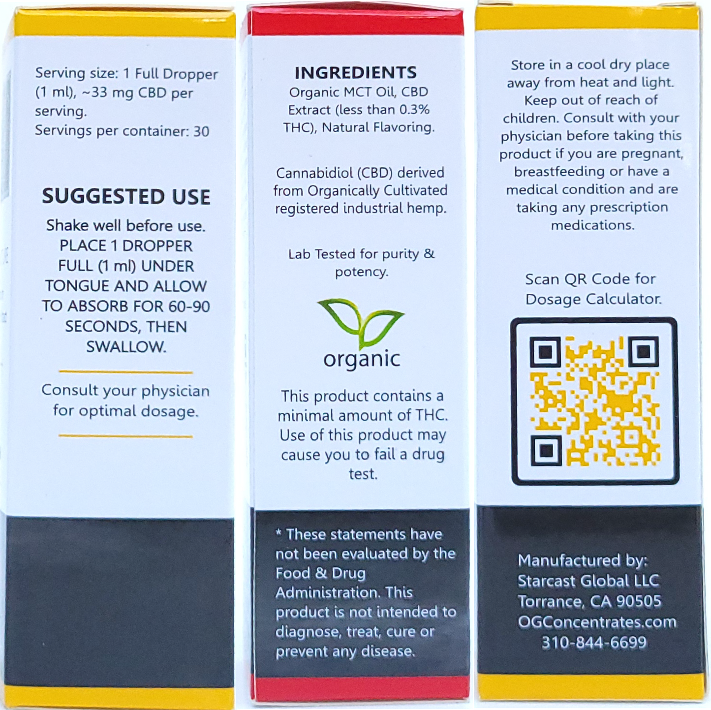 Organic Full Spectrum CBD Oil Ingredients