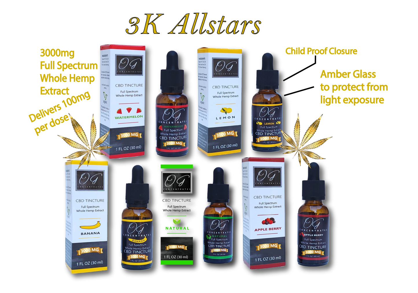 Organic Full Spectrum CBD Oil 3000mg