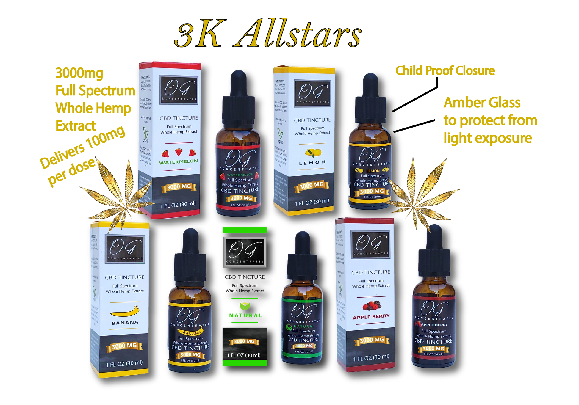 Organic Full Spectrum CBD Oil 3000mg