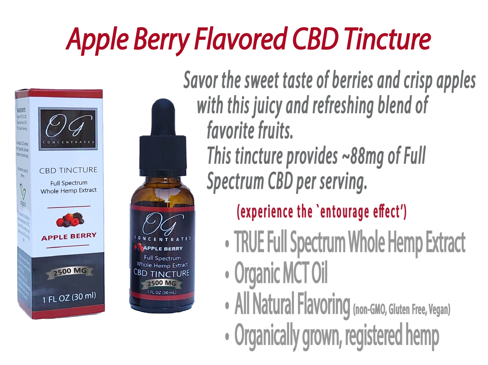 Organic Full Spectrum CBD Oil 2500mg