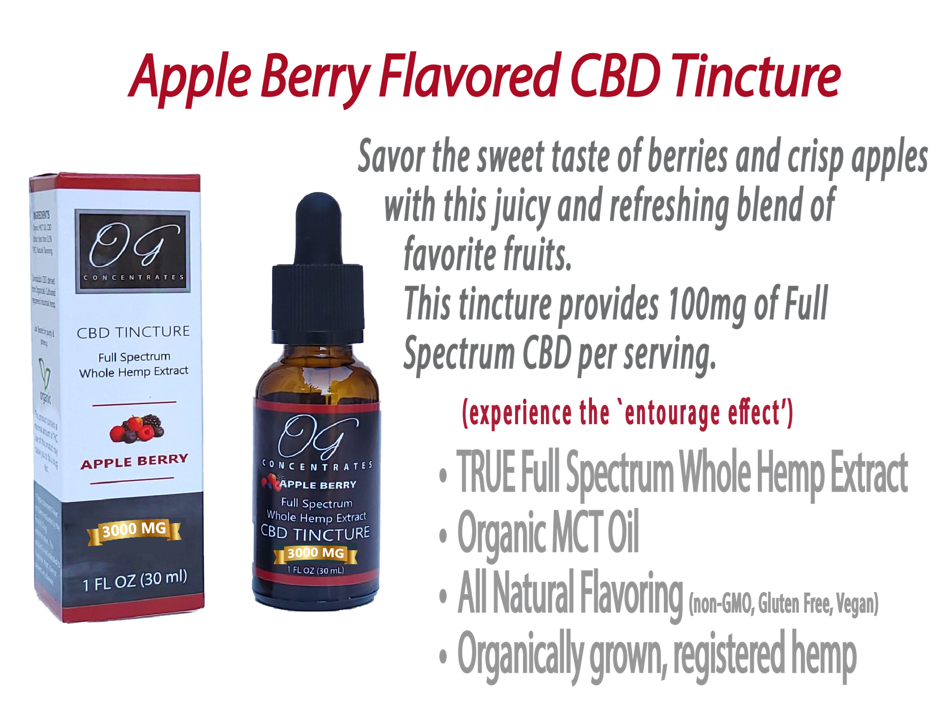 Organic Full Spectrum CBD Oil 3000 mg