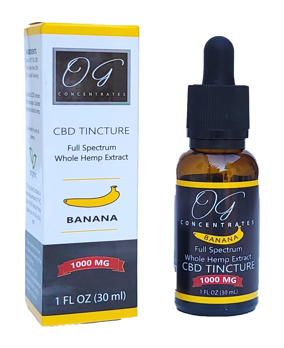 Full Spectrum CBD Banana Tincture, 1000mg