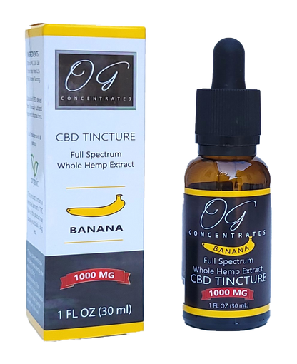 Full Spectrum CBD Banana Tincture, 1000mg