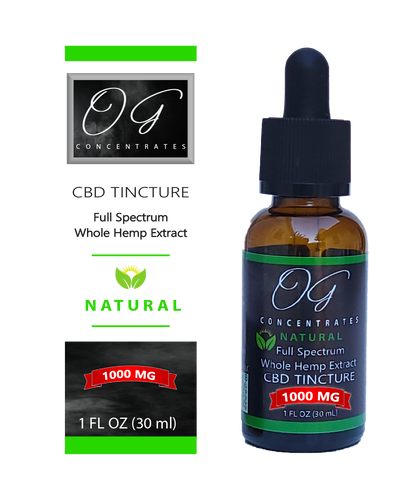 Full Spectrum CBD Natural Tincture, 1000mg