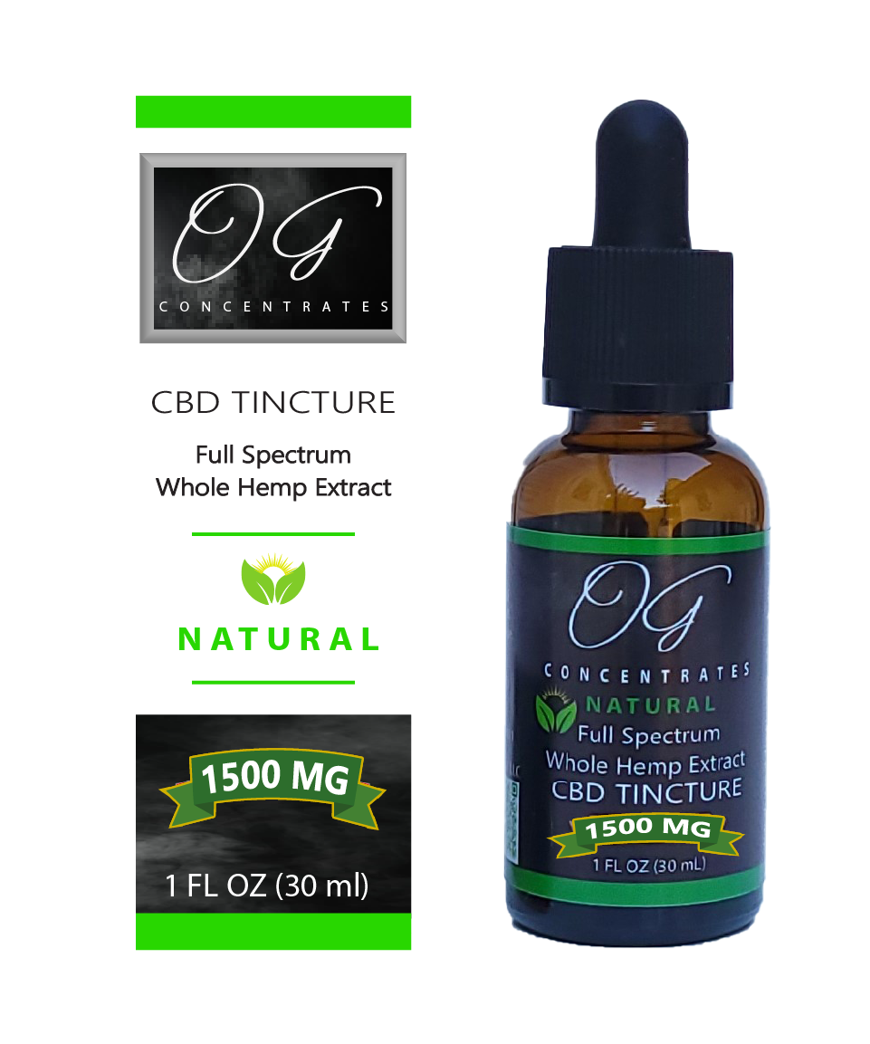 Organic Full Spectrum CBD Oil 1500mg Natural