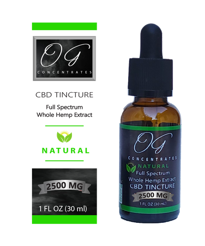 Organic Full Spectrum CBD Oil 2500mg Natural