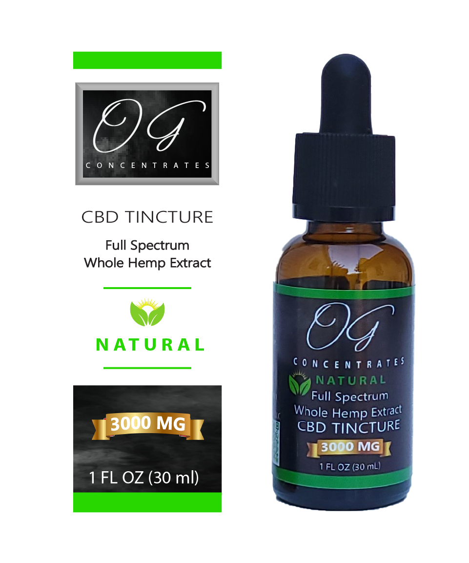 Organic Full Spectrum CBD Oil 3000mg Natural