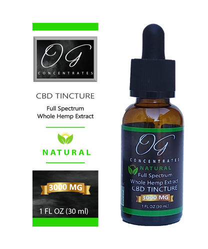 Organic Full Spectrum CBD Oil 3000mg Natural