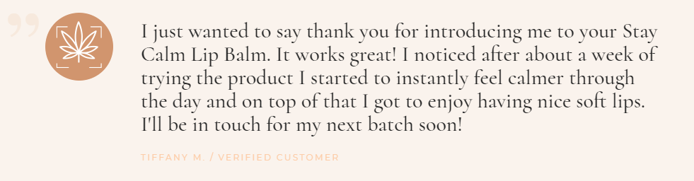 Stay Calm CBD Lip Balm