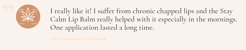 Stay Calm CBD Lip Balm